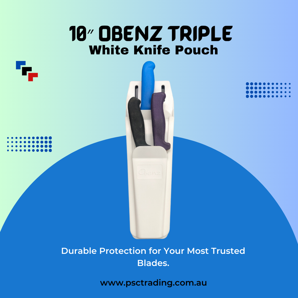 The Ultimate 10″ Obenz Triple White Knife Pouch: Stylish and Functional for Every Chef