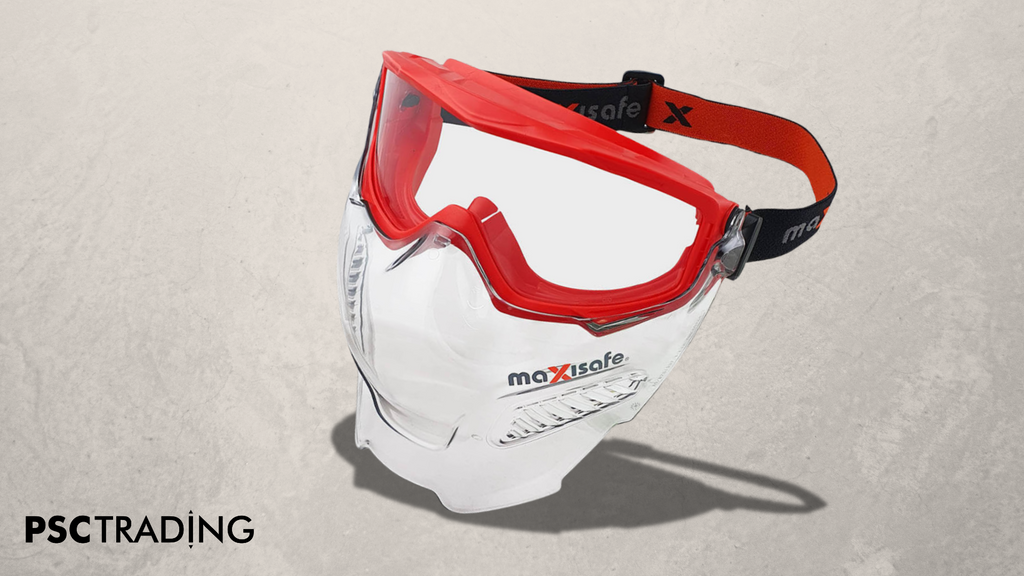 Enhanced Protection with MaxiPRO Safety Goggles & Visor Combo