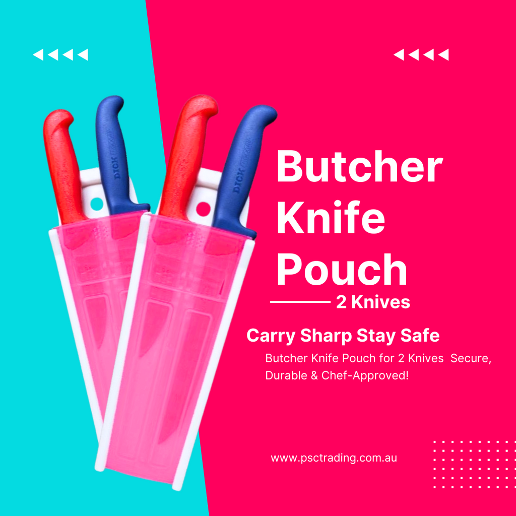 Butcher Knife Pouch for 2 Knives – Compact, Durable & Chef-Approved