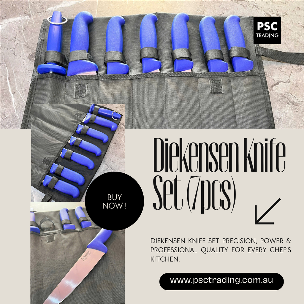 Elevate Your Cooking with the Diekensen Knife Set (7pcs) – Professional Kitchen Knives for Home & Chefs