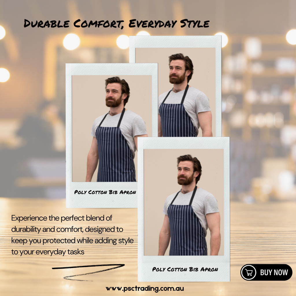 The Perfect Blend of Style and Functionality: The Poly Cotton Bib Apron