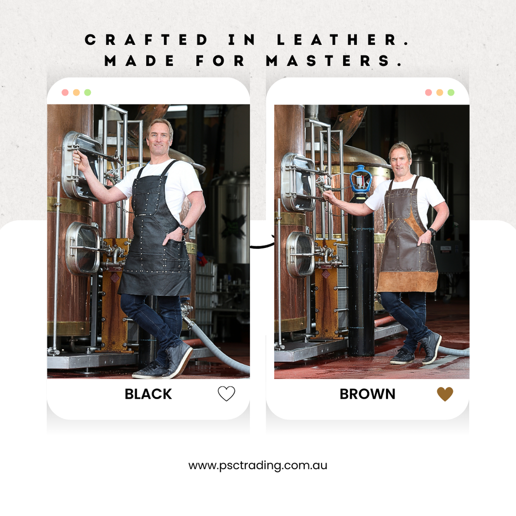 Premium Genuine Leather Bib Apron – The Timeless Choice for Professionals in Australia