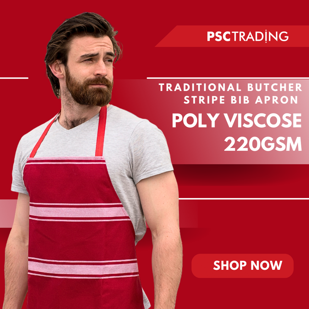 Traditional Butcher Stripe Bib Apron – Classic Style & Everyday Durability
