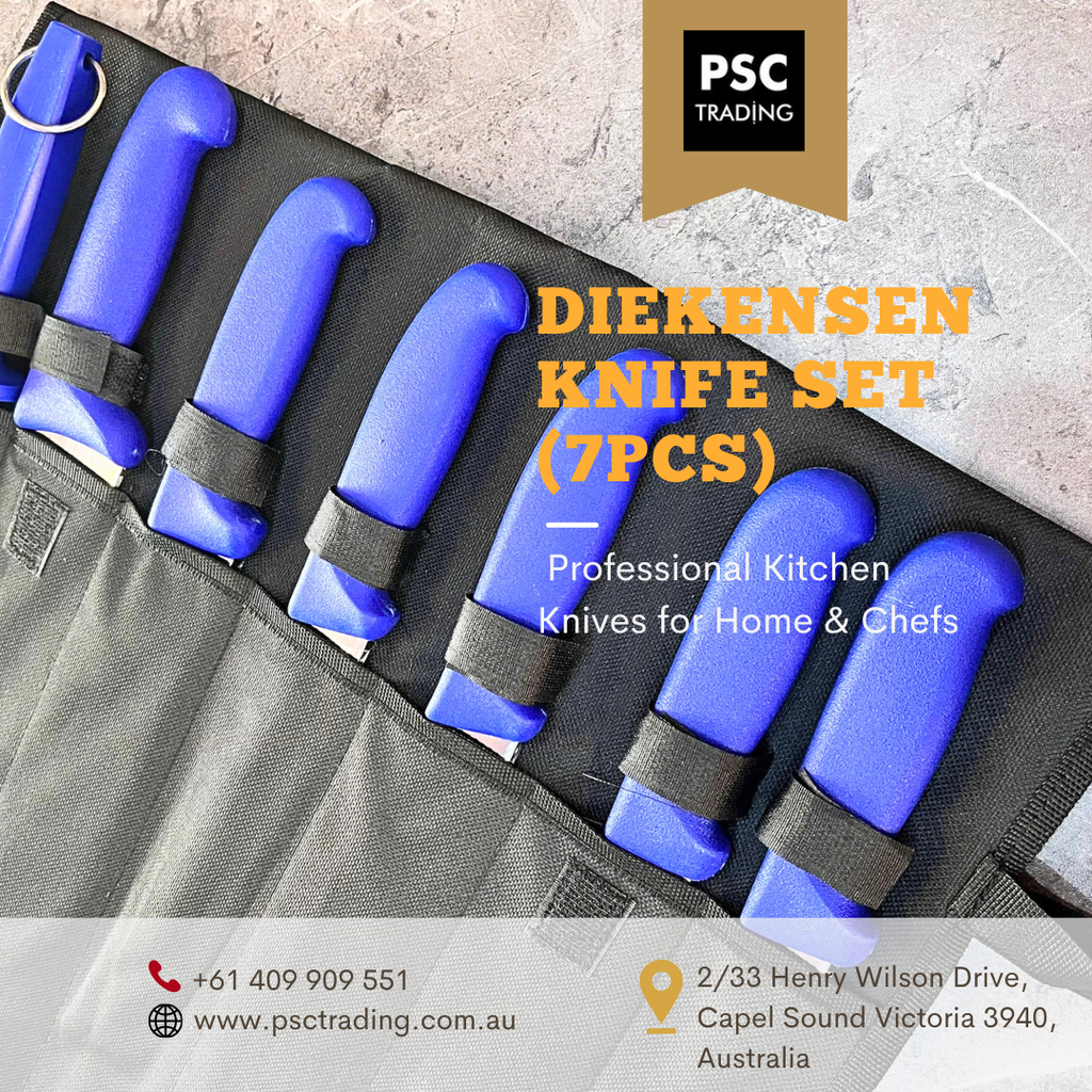 Elevate Your Culinary Skills with the Diekensen Knife Set (7pcs): Professional Kitchen Knives for Home and Chefs