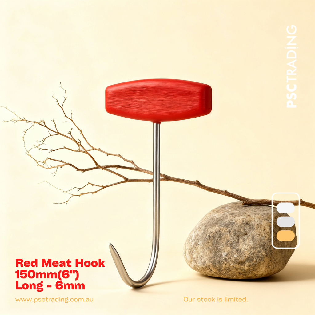 Master Meat Prep with the Red Meat Hook 150mm (6 inch): Your Essential Tool for Butchery and BBQ