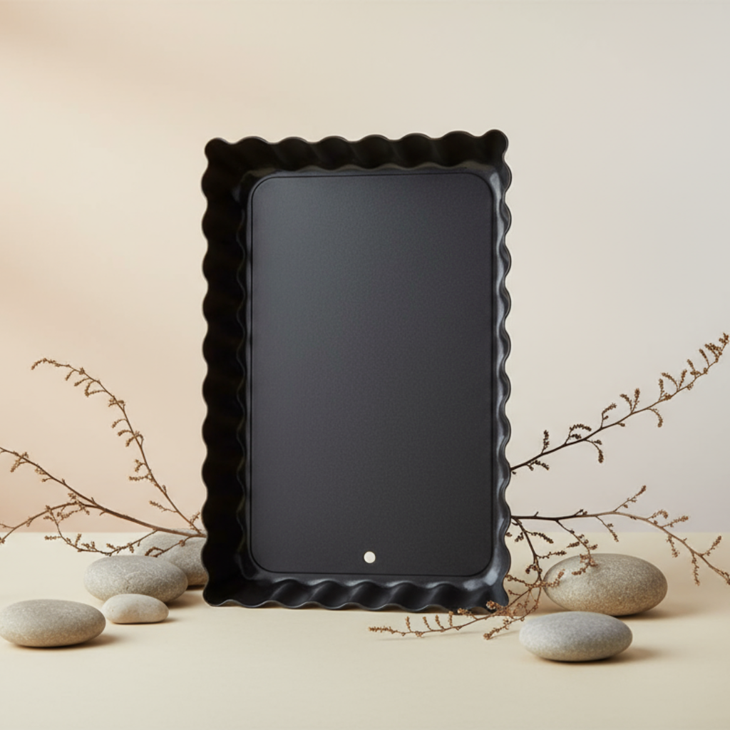 Bake Like a Pro with the 7" Aluminum Teflon Coated Tart Tray – Non-Stick & Removable Base