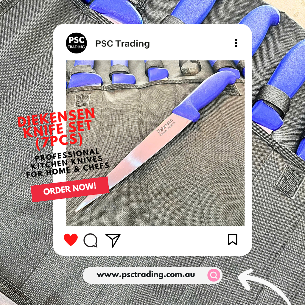 Diekensen Knife Set (7pcs): Professional-Grade Knives for Home & Chefs