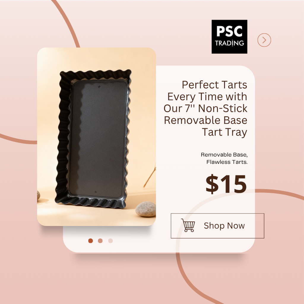 Bake Like a Pro with the 7" Aluminum Teflon Coated Tart Tray – Non-Stick & Removable Base