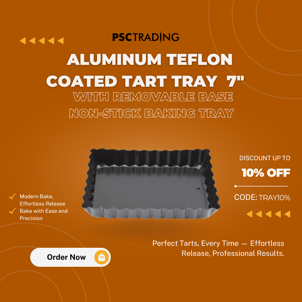 Perfect Tarts, Less Effort – The Must-Have 7" Aluminum Teflon Coated Tart Tray