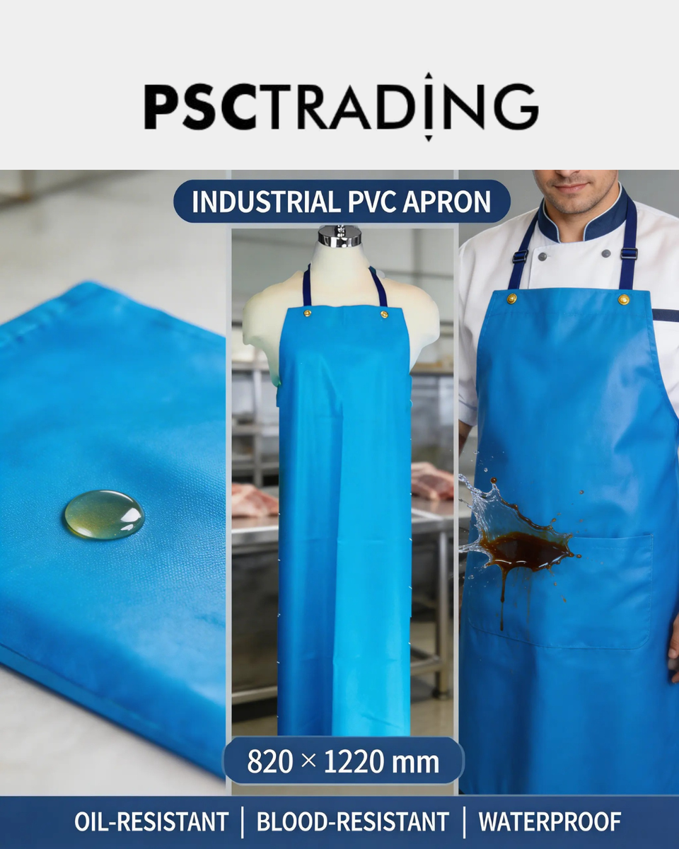 PVC Apron 820 x 1220mm | Heavy-Duty Waterproof Oil & Blood Resistant ...