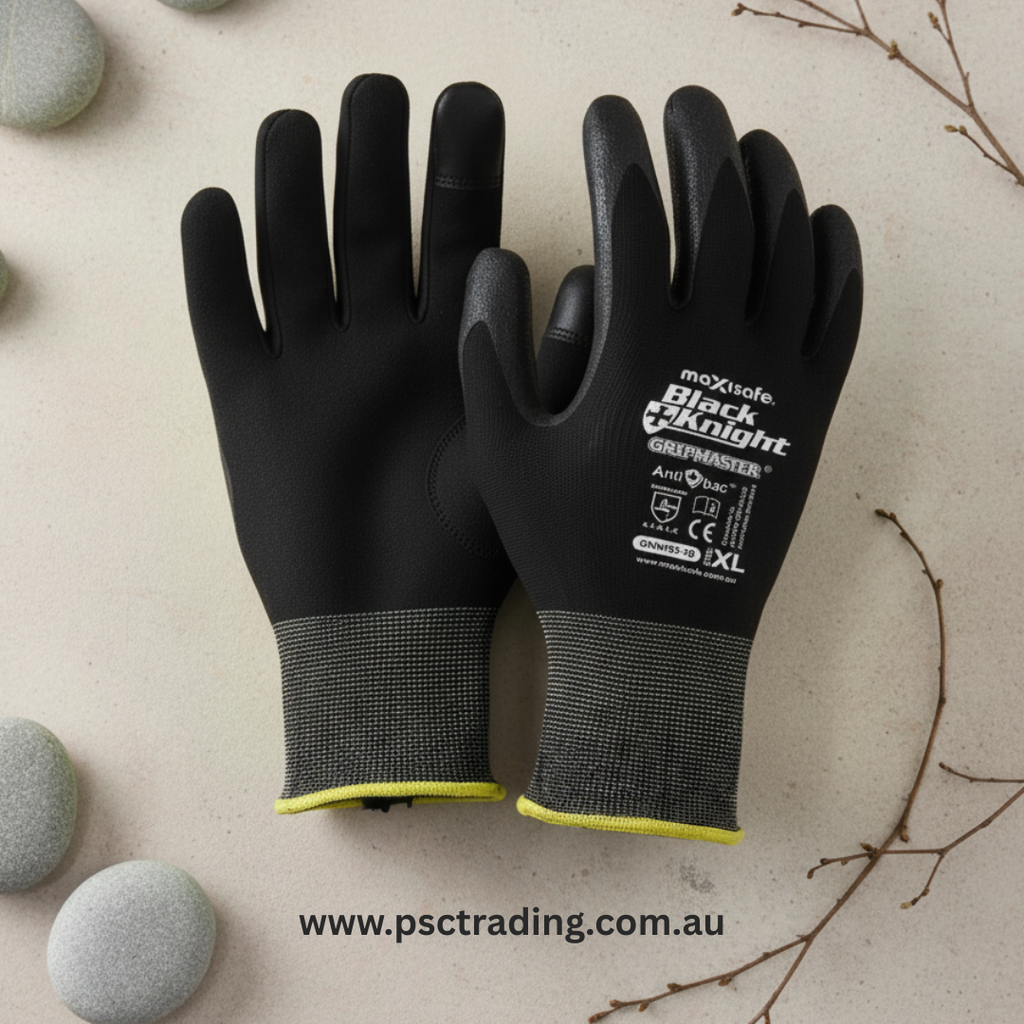 Ultimate Guide to Black Knight Latex Gripmaster Nitrile Coated Gloves: Oil-Resistant, Touchscreen, and Anti-Bac Protection