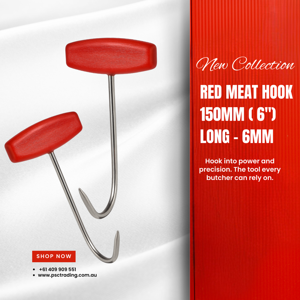 Red Meat Hook 150mm (6") – Built for Butchers