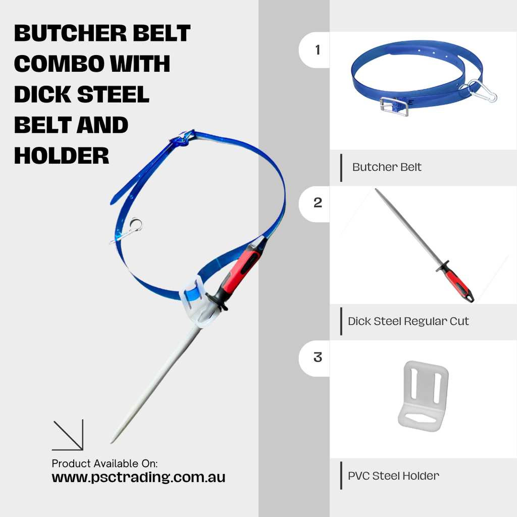 Boost Your Workflow with the Butcher Belt Combo: Dick Steel Belt & Holder