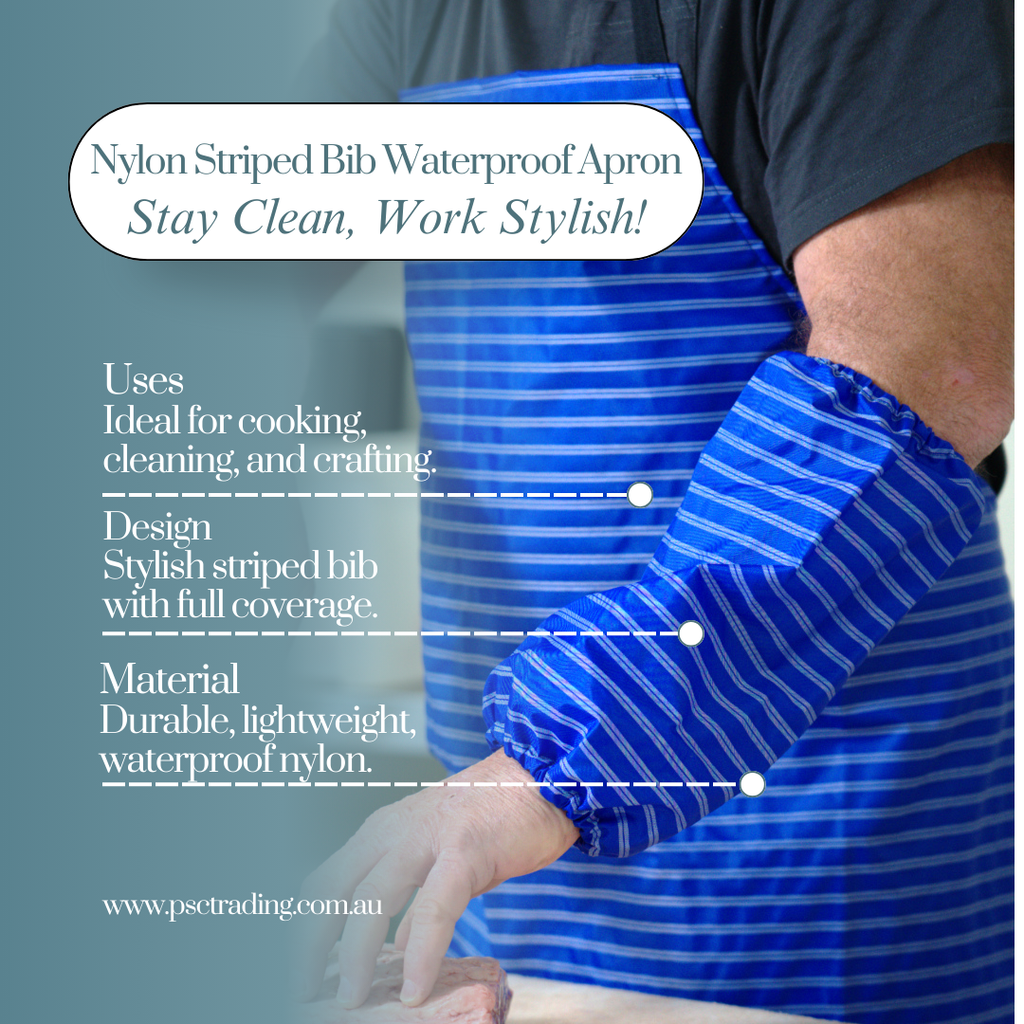 Elevate Your Style and Functionality: Nylon Striped Bib Waterproof Apron