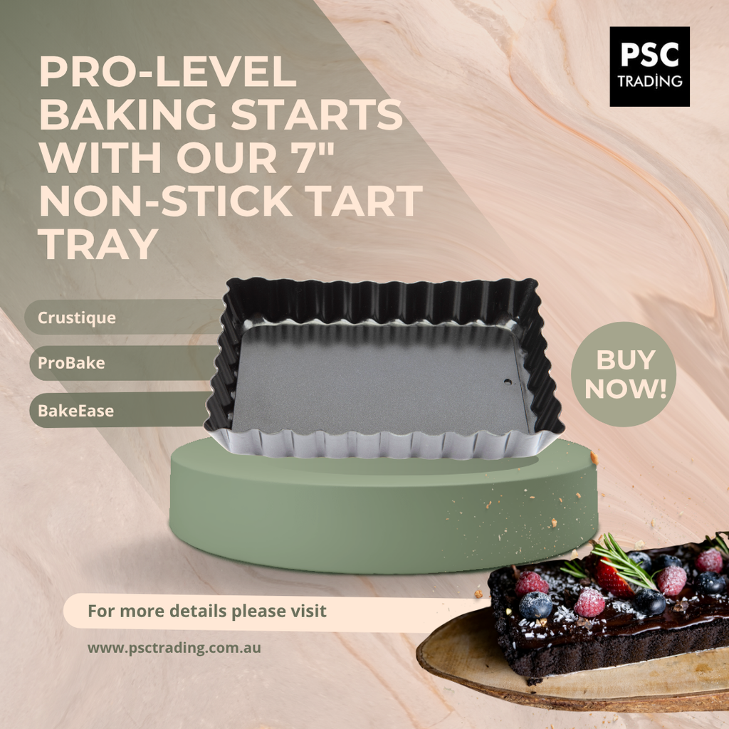 Bake Like a Pro – 7″ Aluminum Teflon Coated Tart Tray | Non-Stick & Removable Base