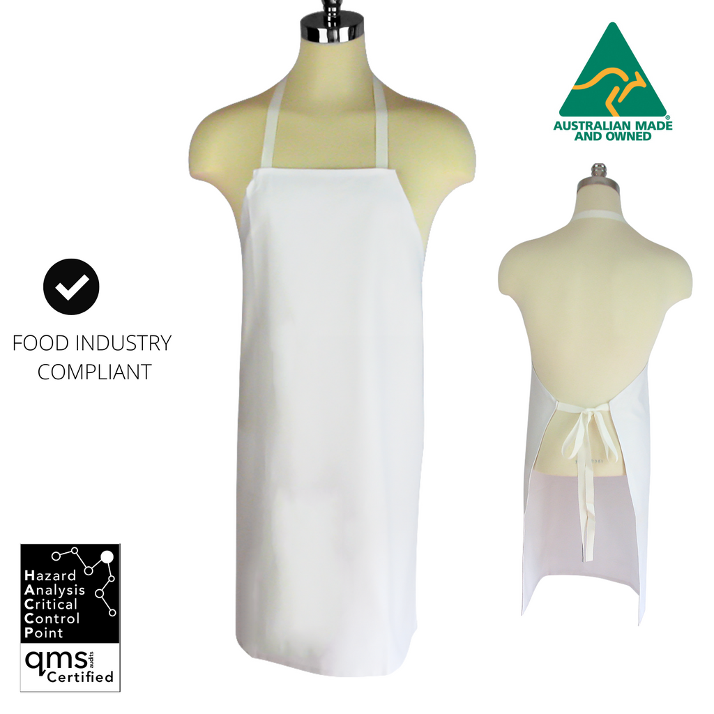 Uncommon Chef 3000-WH, Full Length Poly-Cotton Bib Apron, White Uncommon Chef 3000-WH, Full Length Poly-Cotton Bib Apron, White