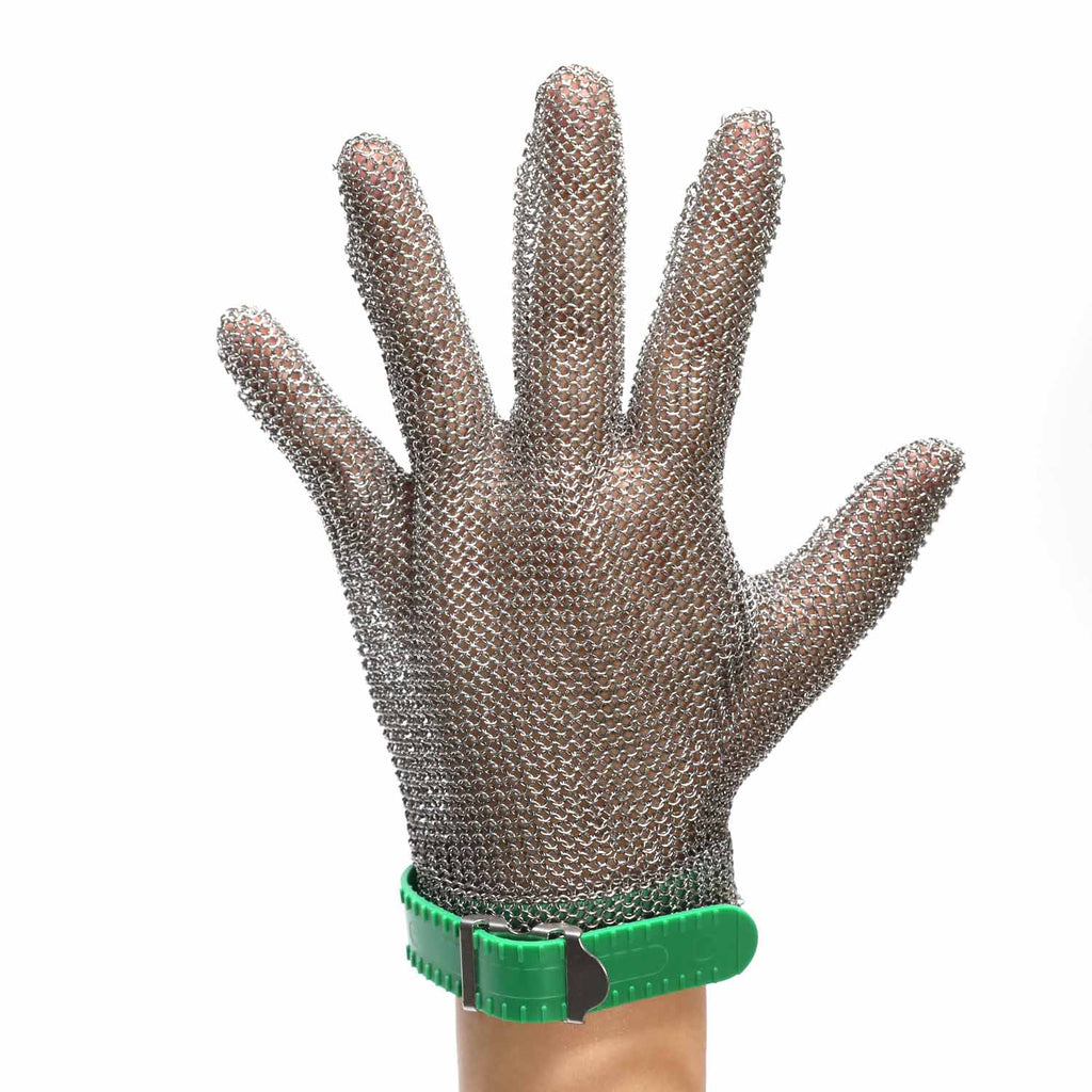 stainless steel mesh glove, steel mesh safety glove, cut-resistant glove, metal mesh glove, protective glove, stainless steel glove, ppe glove, work glove, safety equipment, hand protection