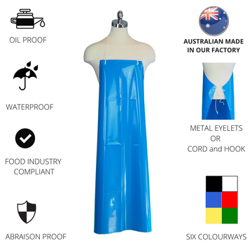 TPU  food processing apron, heavy-duty apron, food-grade apron, waterproof apron, chemical-resistant apron, durable apron, industrial apron, adjustable apron, easy-to-clean apron, protective apron